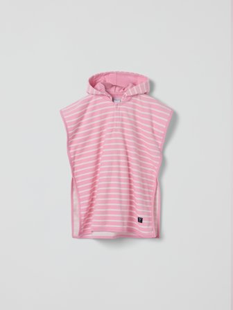 Badeponcho, gestreift - S - kinderbekleidung - pink - Polarn O. Pyret
