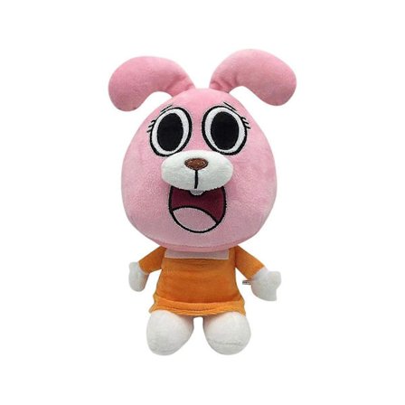 25cm Søt Tegneserie Fantastiske Verden Gumball Darwin Anais Kanin Plysjdukke Myke Utstoppede Leker Gaver Til Barn [DB]