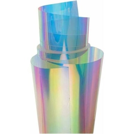 Farget film, glassfilm, magisk film, laserklistremerke, fargegradientfilm, regnbuefilm, farget film, fargeskiftende laserpapir (40*100CM )