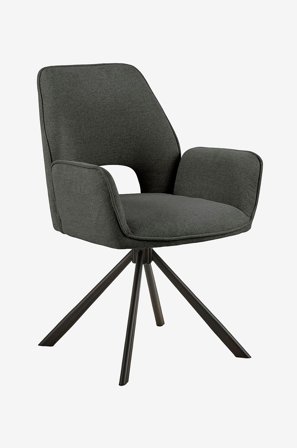 NORDFORM - Graham-ruokapöydän tuoli käsinojilla 2/pakk. - Harmaa - Tuolit - - Homeroom