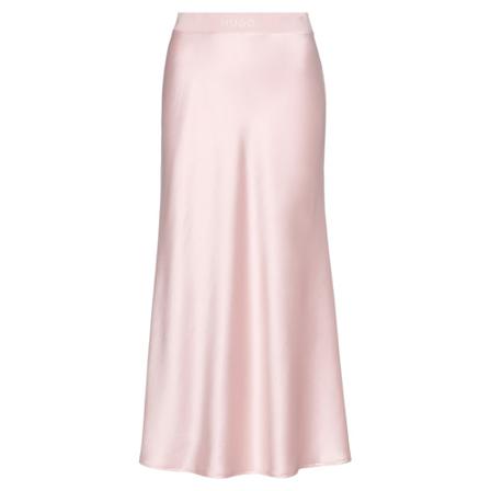 Hugo Boss, 50472038 Midirock from Satin Roze, Dames, Maat:S