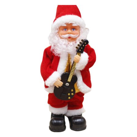 Spille Guitar Santa Claus Julemusikæske Ornament