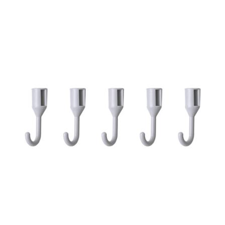 Vägghängande Förvaringsställ För Hushållshålplatta Grey 2pcs