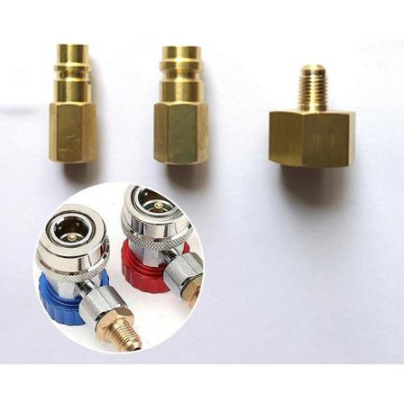 Kylmedelsflaskadapterset För Set 1/4sae Gänga W21.8 Till