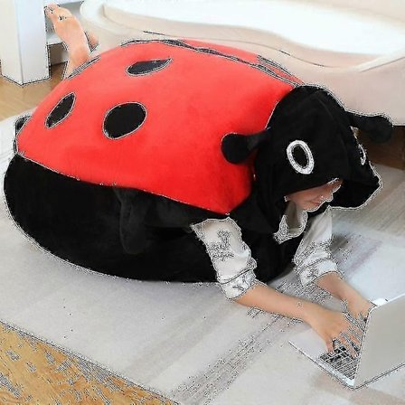 100cm puettava hyönteinen pehmolelu leppäkerttu täytetty tyyny hauska juhla cosplay nukke täytetty pehmeä pehmotyyny lasten lahjat - täydellinen