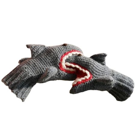 Stickade handskar tecknad form stickade vantar kreativa djur