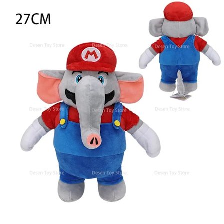 Mario Bros Plysj Elephant Mario Elephant Luigi Fylt Dyr Dukke Plushie Barn Gaver