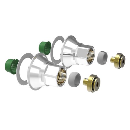 Vatette V6 Vægbeslag 160 c/c, M26x1,5 16 mm rørdiameter, Badeværelse