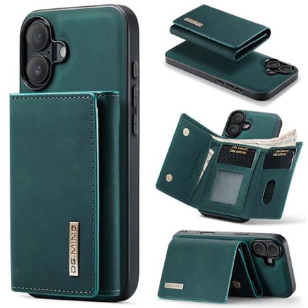 iPhone 17 Skal läderfodral DG.MING M1 Series 3-Fold Multi Card Wallet