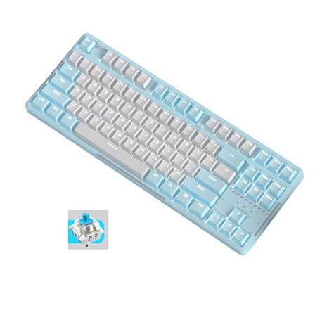 60 % trådbundet speltangentbord, Hot-plugg Mechanical Feeling Tangentbord, Ultrakompakt mini-vattentätt tangentbord för PC-spelare