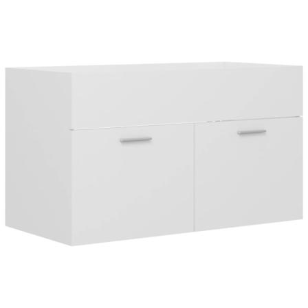 Vidaxl Tvättställsskåp Vit 80x38,5x46 Cm Konstruerat Trä Vit
