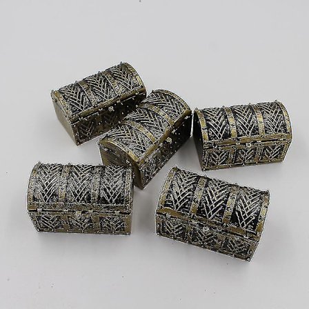 5 st Mini Pirat Skattkista Leksak Skattlåda