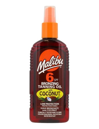 Malibu Malibu 200Ml Spf 6 Bronzing Tanning Oil Coconut - Nude - 200 ML