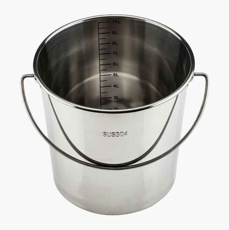 Rostfri hink 10 liter