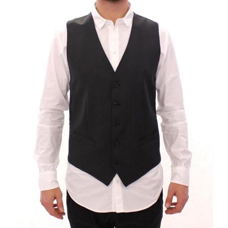 Dolce & Gabbana Single Breasted Vest Sort, Herre, Størrelse: M