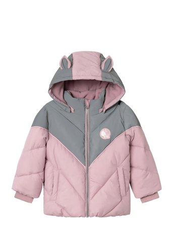 name it Nmfmaren Puffer Jacket Ref Detail - Pink - 80