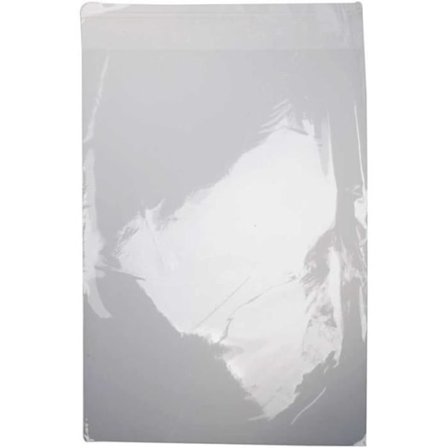 Platta transparenta påsar med självhäftande stängning - 22,5 x 31,2 cm - 200 st