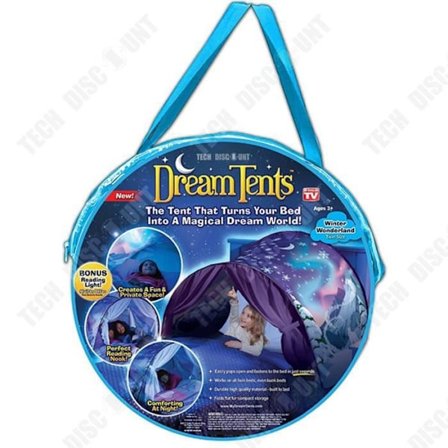 Børnetelt - TD - Stjernehimmel - Dobbelt dør - Myggenet - Sammenfoldelig