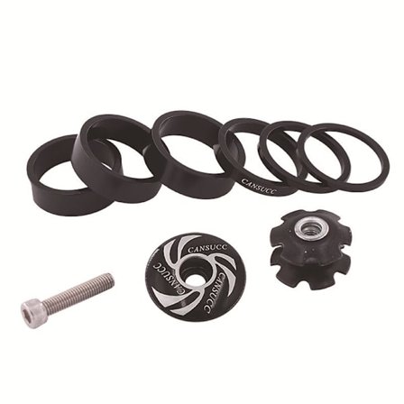 Mountain Bike Road Dead Fly 28,6mm Gaffelrør Styrerør Vaskemaskin Sykkel Gaffel Headset Spacer Solsikke-Svart