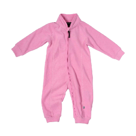 ISBJÖRN of Sweden Lynx Fleeceoverall 100% Återvunnen Polyester Bodies & set Unisex Rosa 80/86