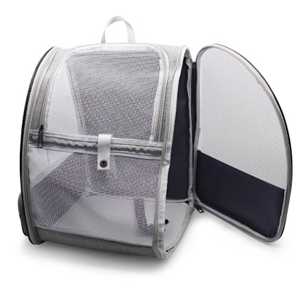 Rygsæk til kæledyr - Åndbar og komfortabel Grey