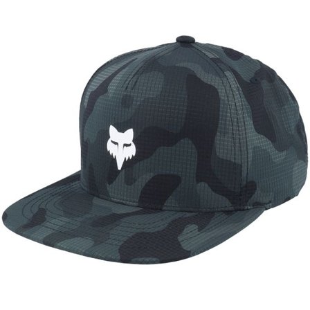 Fox - Svart snapback Keps - Fox Head Camo Tech Black Camo Snapback @ Hatstore