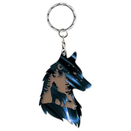 Wolf Key Chain, Plateau Wolf Decoration, Wolf Key Chain Gift
