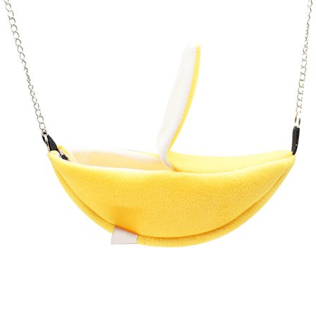 Blød Komfortabel Varm Efterår Vinter Lille Dyr Kæledyr Hængekøje Seng Hus Gul Banan