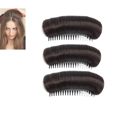 3 sæt sømløse hårelastikker, fleksible hestehaleholdere, til kvinder, piger, babyer, sort