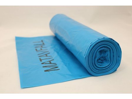 Matavfallssäck LLD 70L blå med tryck 25/rl - Lyreco - Städ och hygien - Påsar och säckar - Matavfallspåsar