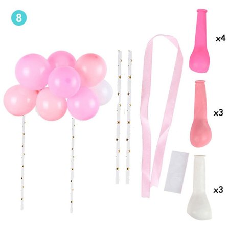 Ballongkake Topper Bursdagsbarn 8 8