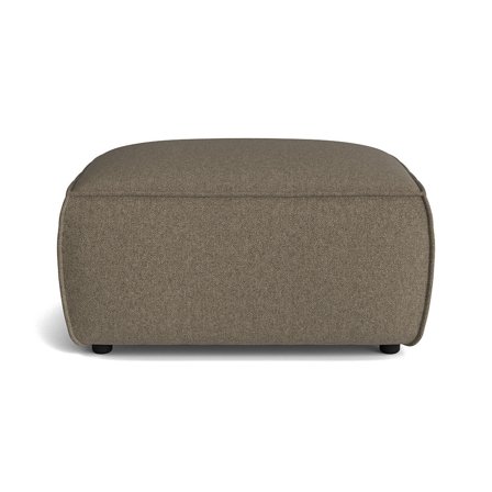 Aura Pouf Aurora Braun Modernes Design Bequemer Sitzhocker 44,5cm Höhe Komfortable Polsterung Vielseitig Einsetzbar Unifarbenes Design