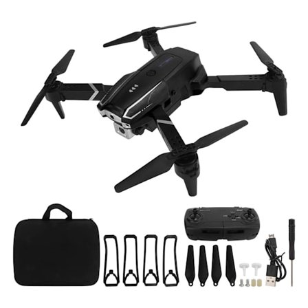 S2 4K Dual HD Kamera Foldbar Børsteløs 5G WiFi RC Quadcopter Drone Sort