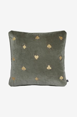 Eightmood - Tyynynpäällinen Aces 50x50 cm - Vihreä - Koristetyynyt & tyynynpäälliset - - Homeroom