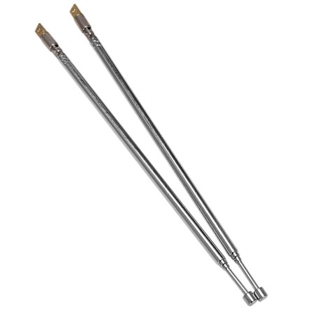 Par 62,5 cm 24,6" 4-delad Teleskopisk Rostfri Stål AM FM Radio Universal Antenn