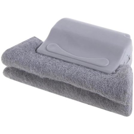 2-pak vindues- og sporrensesvamp med blødt ergonomisk greb - Perfekt til vinduer, dørspor, flisefuger, persienner, bil