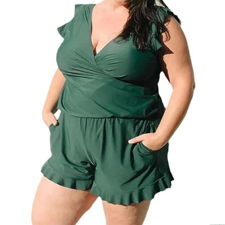 Indbygget bh badedragt romper til kvinder enkel stil konservativ slankende badedragt egnet til ferie strand