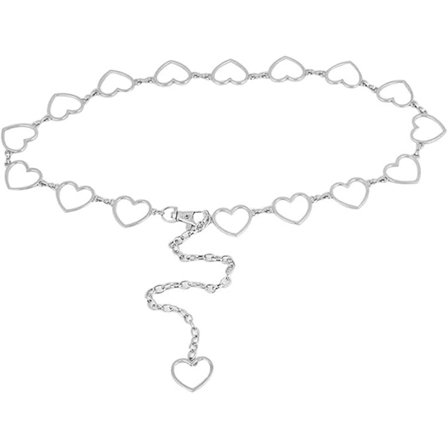 Motekjedebelte for kvinner - midje belte midjekjede magekjede hoftebelte laget av metall - elegant design - belte til kjole