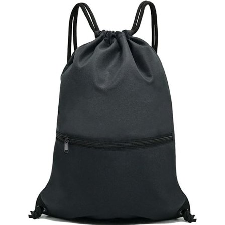 Ryggsekk, gymbag, sport, treningsryggsekk for sport, yoga, dans, reise, håndbagasje, svart