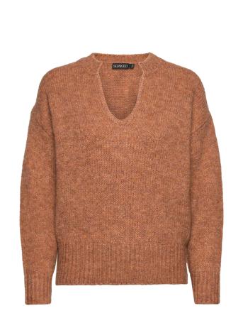 Slconnery Pullover Ls Brown Soaked In Luxury