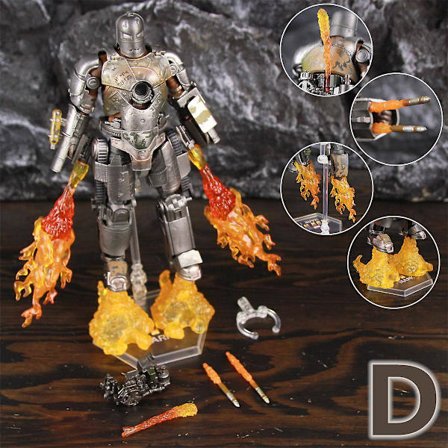 Zd Toys Marvel Iron Man Mk1 Mk2 Mk3 Mk4 Mk5 Mk6 Mk7 Mk42 Mk43 7" Film Actionfigur Iron-man Mark 1 2 3 4 5 6 7 42 43 Legends C