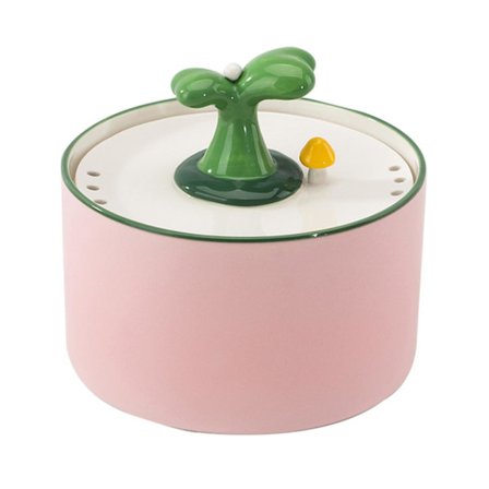 Ceramic Cat Water Dispenser Silent Automatic Pet Circulating Water Fountain Mobile