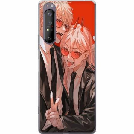 Sony Xperia 1 Ii Genomskinligt Skal Chainsaw Man