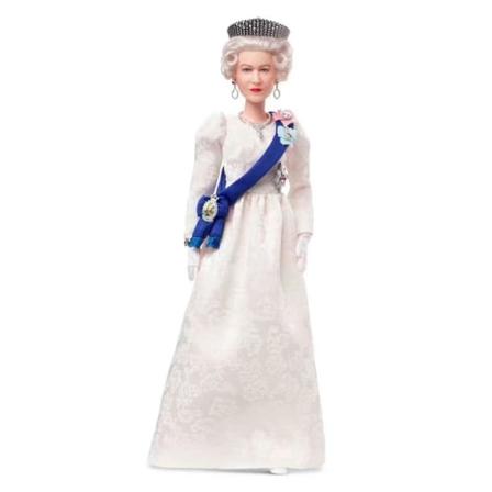 Barbie Signature Queen Elizabeth Ii Platinum Jubilee Doll Leketøy Harpiks Jubileumsdukke Samlere Gave -ES