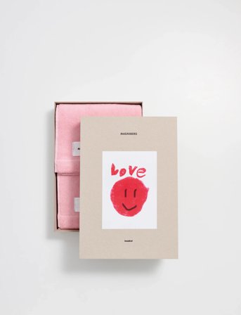 MAGNIBERG 2-Piece Hand Towel Set - Pink - 80X50CM