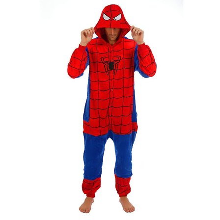 Superhero Spider Man Batman Onesie Kigurumi Maskeradkostym Hoody Pyjamas