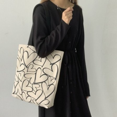 Canvas tygväska Mode axelväska Casual Canvas-väska