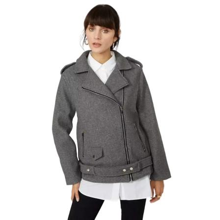 Principer Dam/dam Spänne Detalj Kappa S-m Grå