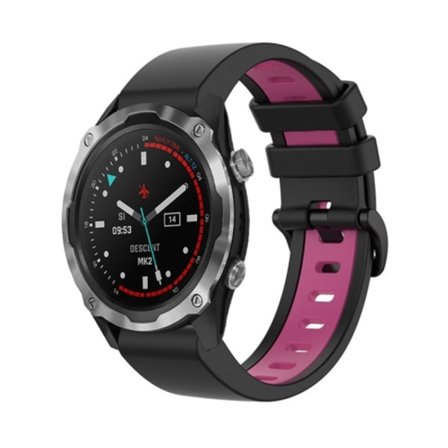 För Garmin Descent MK2 26mm silikon watch i två färger