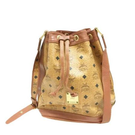 MCM Pre-owned, Pre-owned Shoulder Bags Bruin, Dames, Maat:ONE Size,synthetic